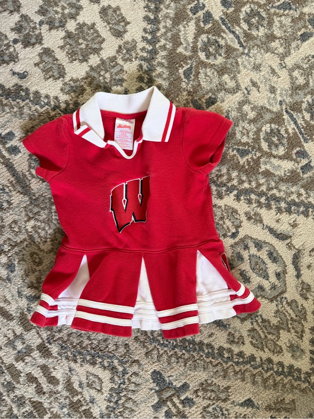 NCAA Wisconsin Badgers Cheerleader Toddler Dress Size 2T